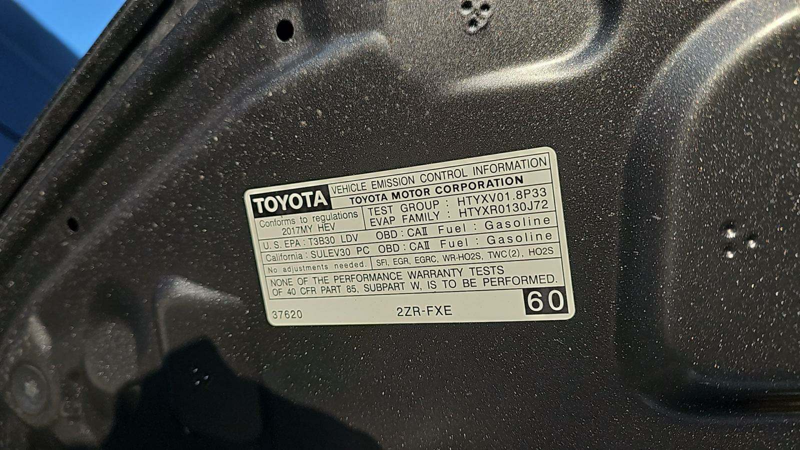 2017 Toyota Prius Two FWD