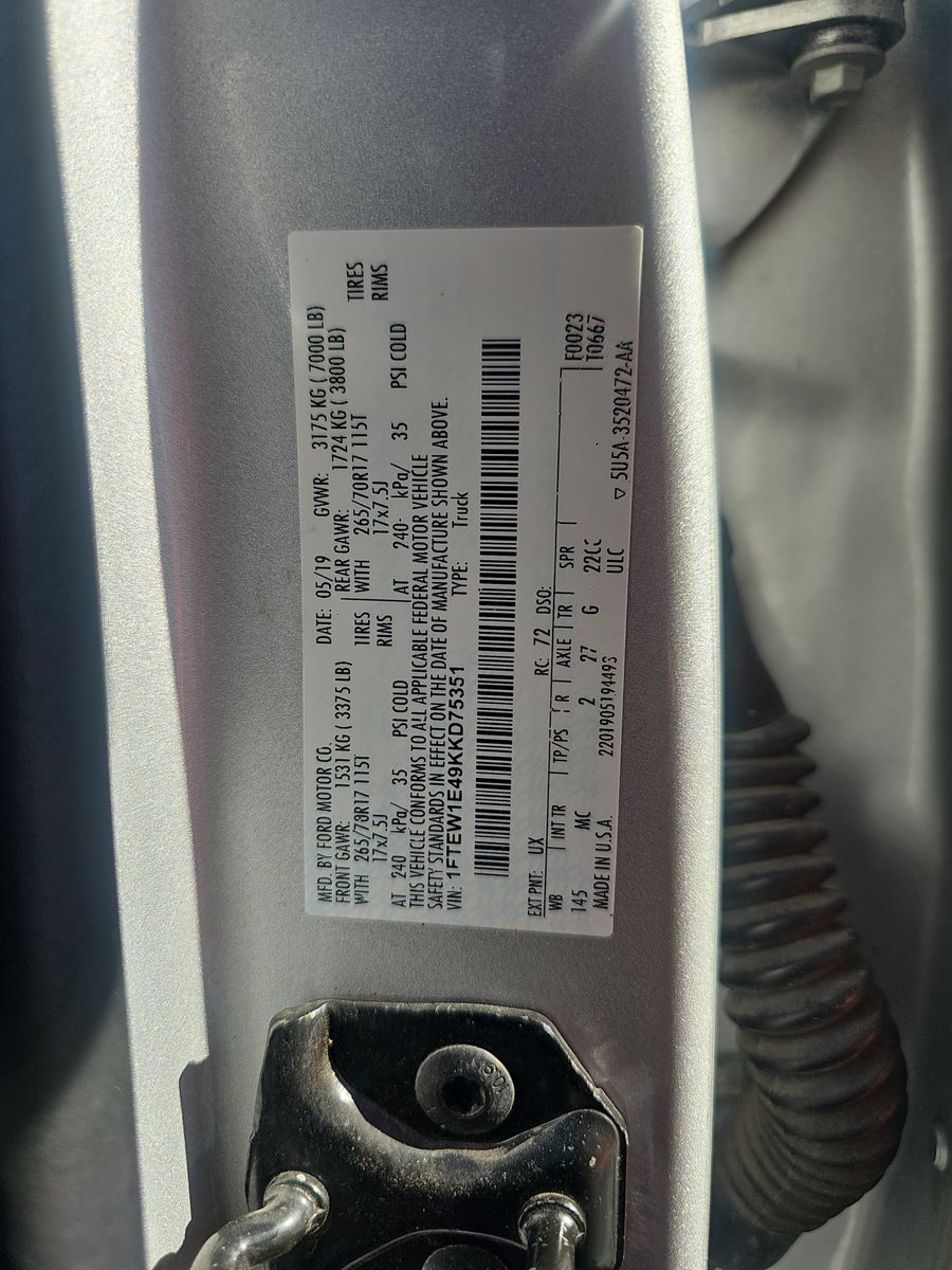2019 Ford F-150 XLT AWD