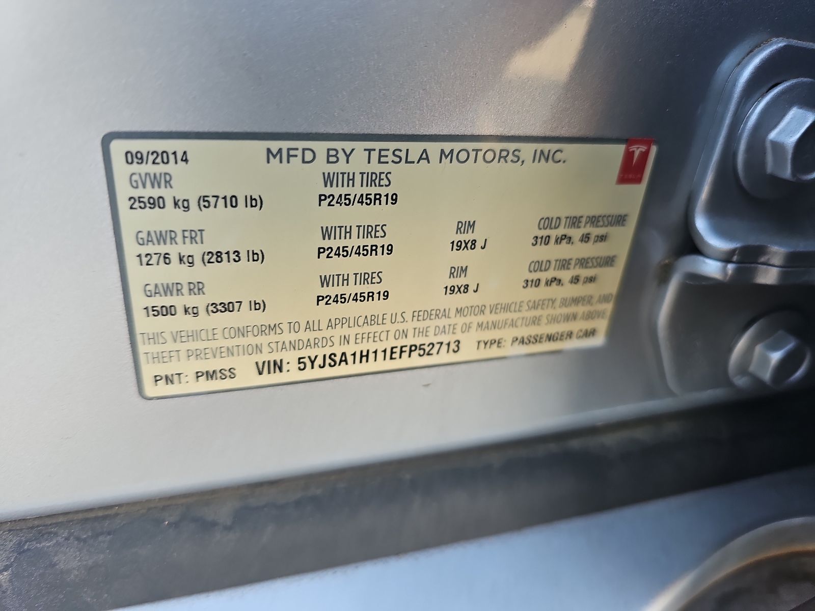 2014 Tesla Model S Performance RWD