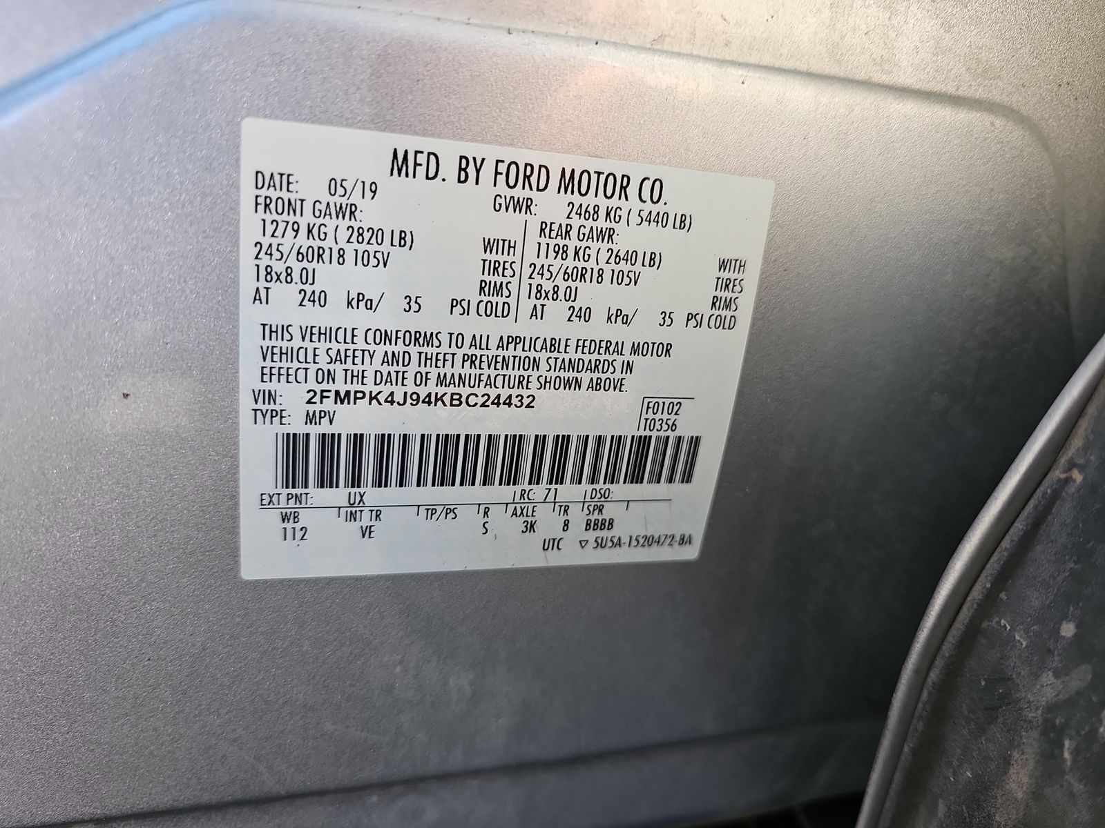 2019 Ford Edge SEL AWD