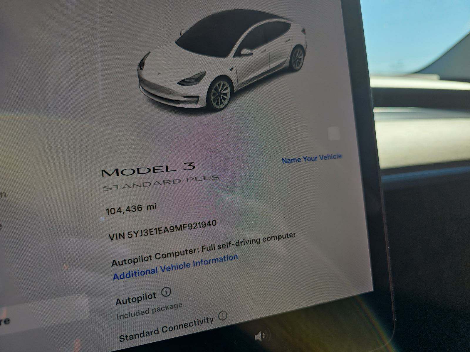 2021 Tesla Model 3 Standard Range Plus FWD