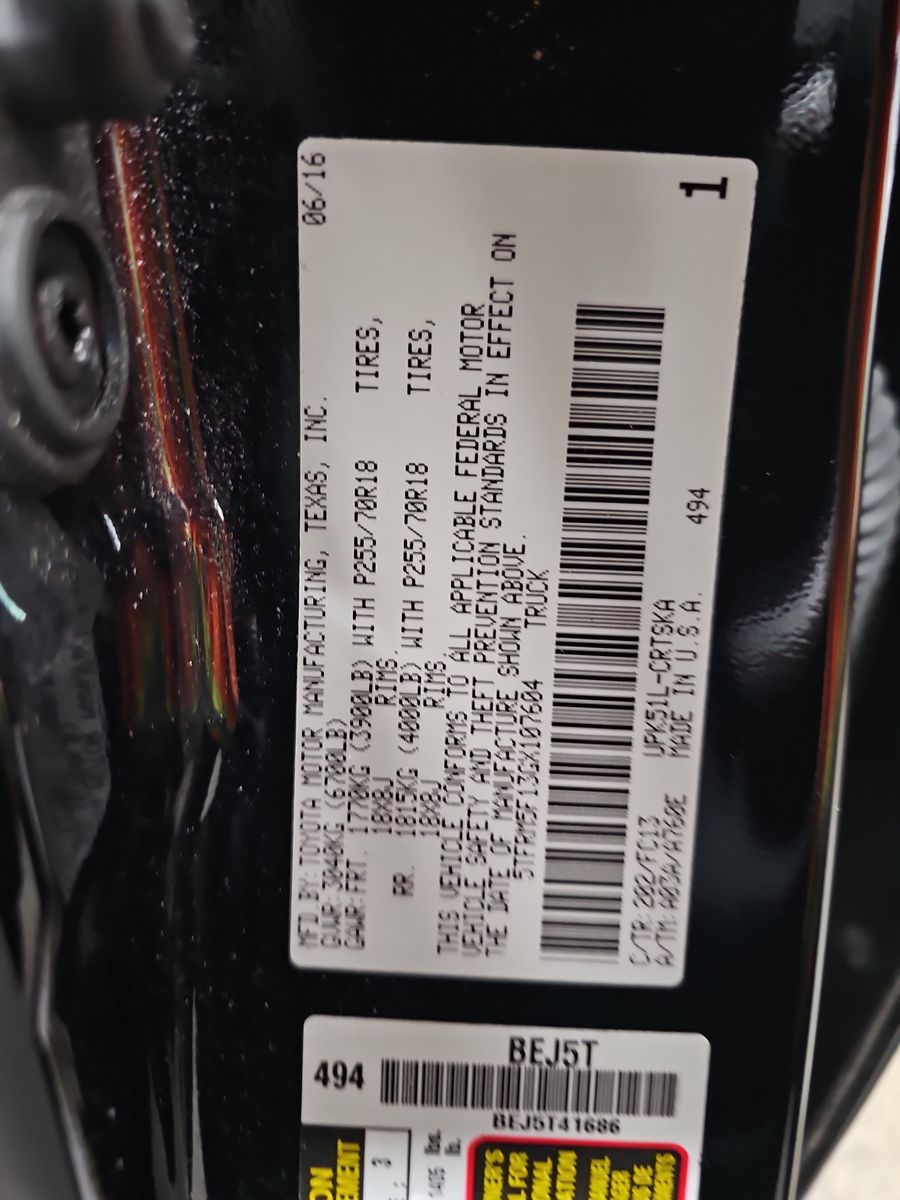 2016 Toyota Tundra SR5 RWD