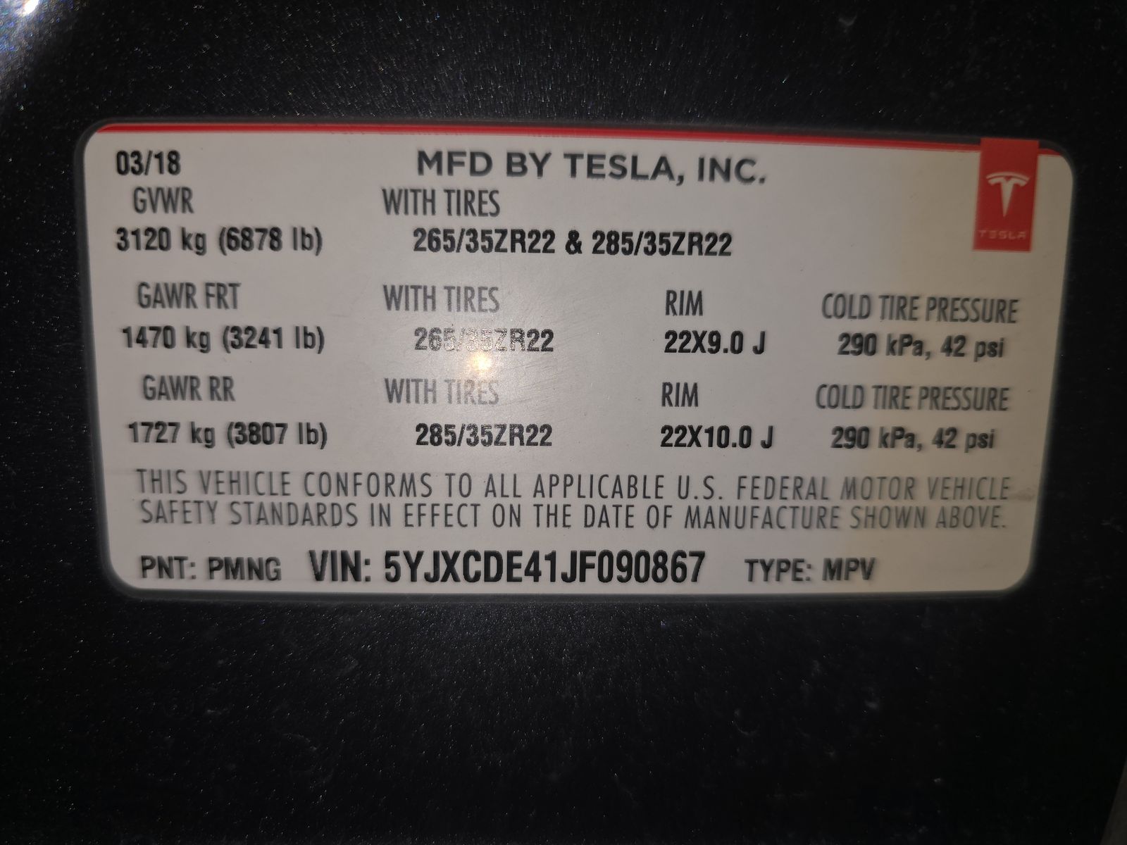 2018 Tesla Model X 100D AWD