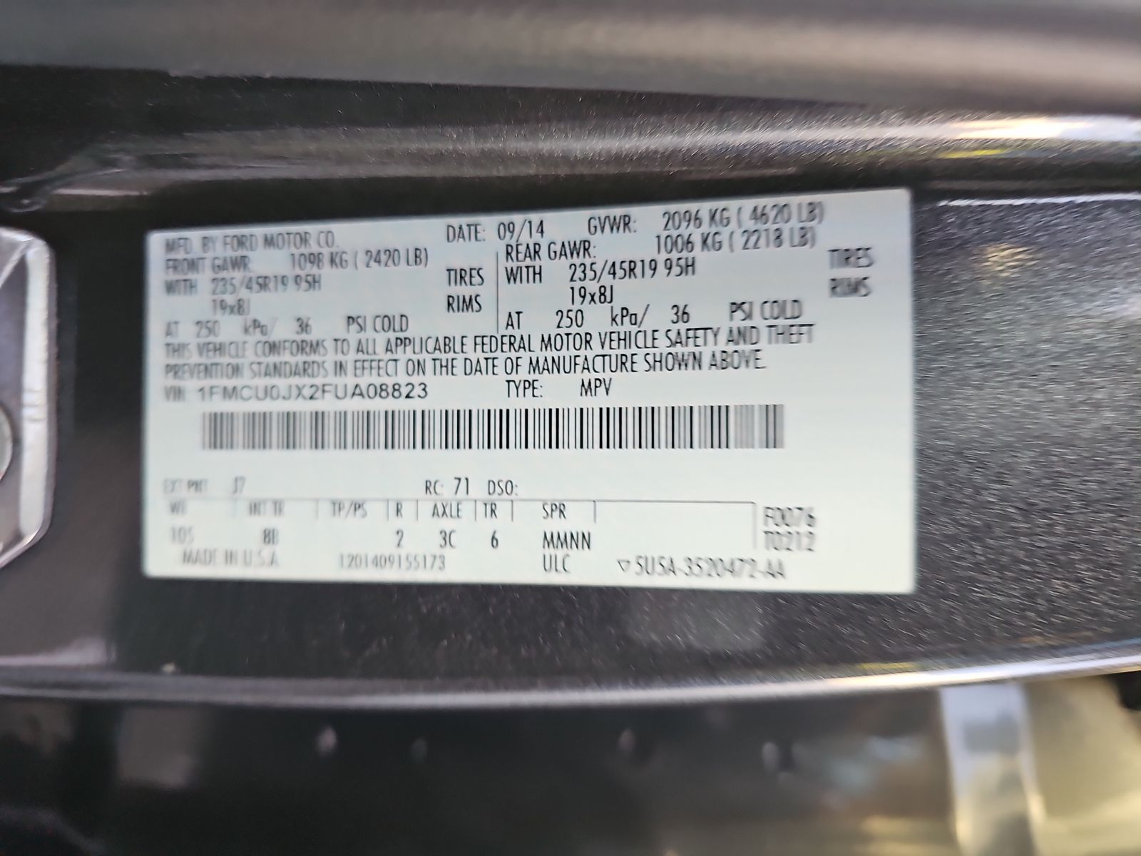 2015 Ford Escape Titanium FWD