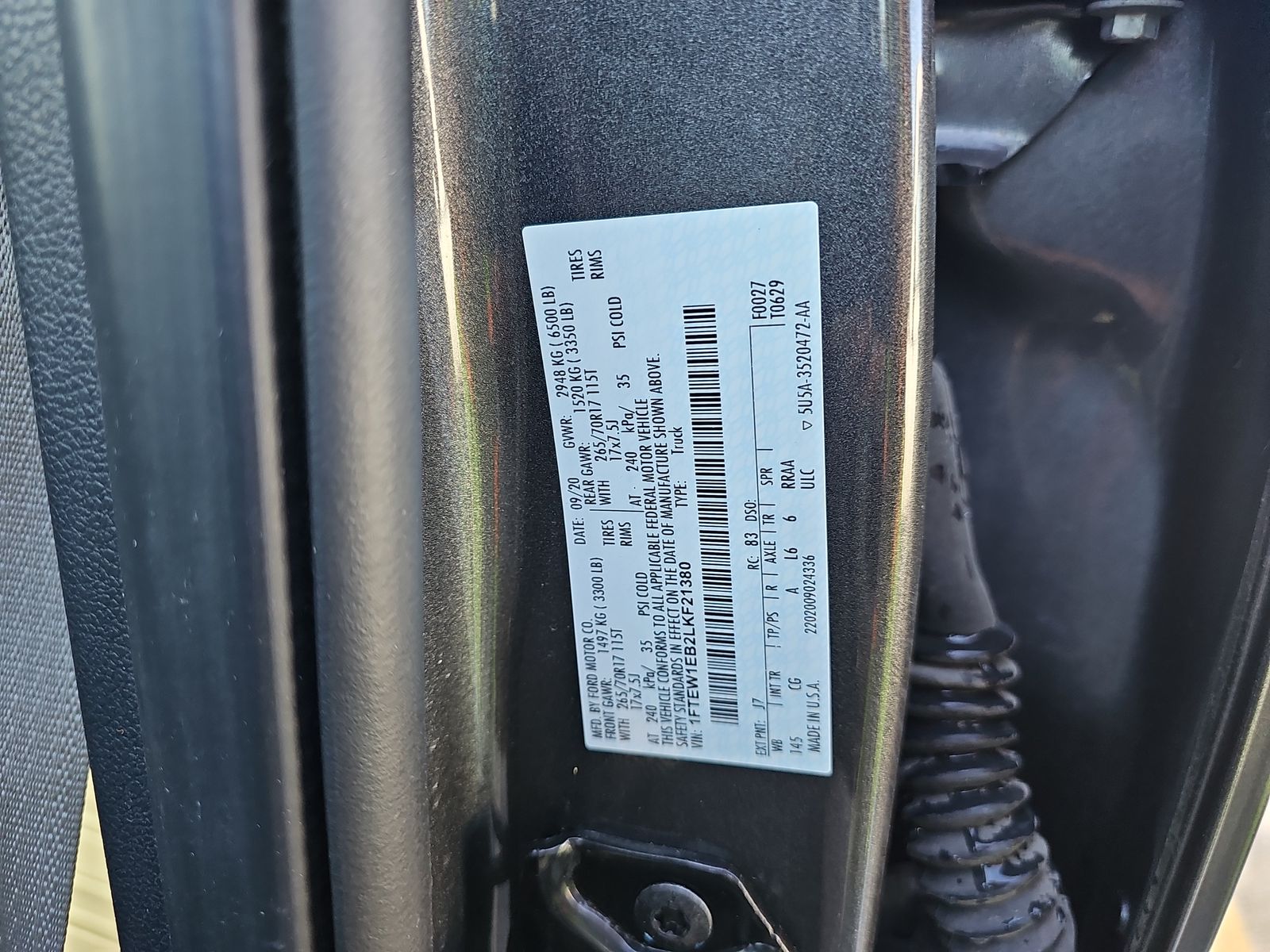 2020 Ford F-150 XL AWD