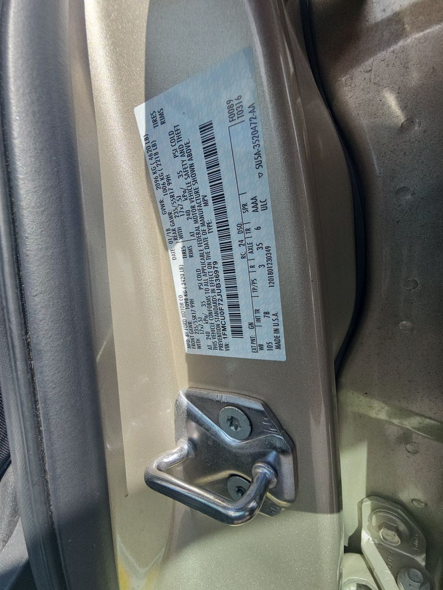 2018 Ford Escape S FWD