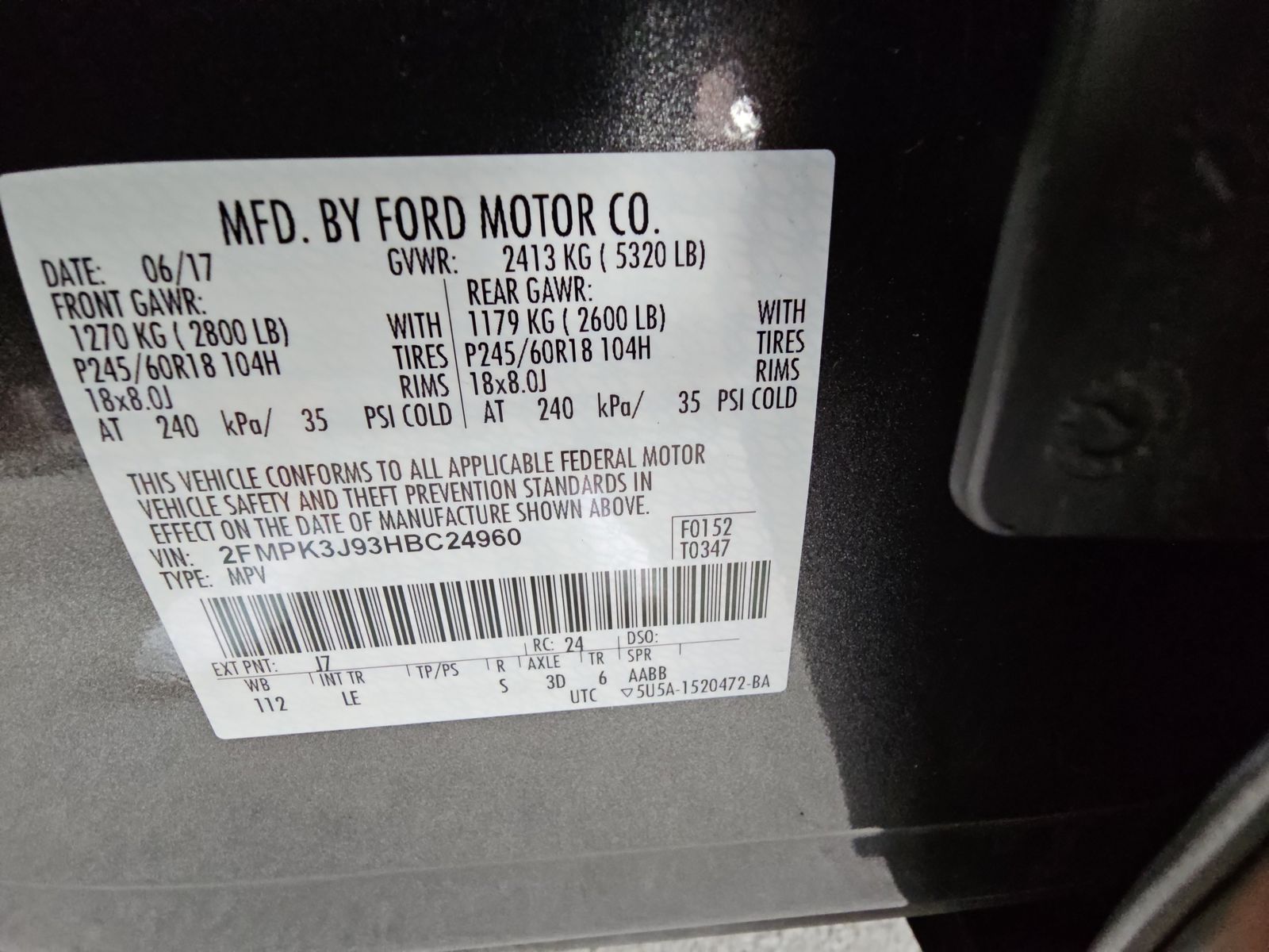 2017 Ford Edge SEL FWD
