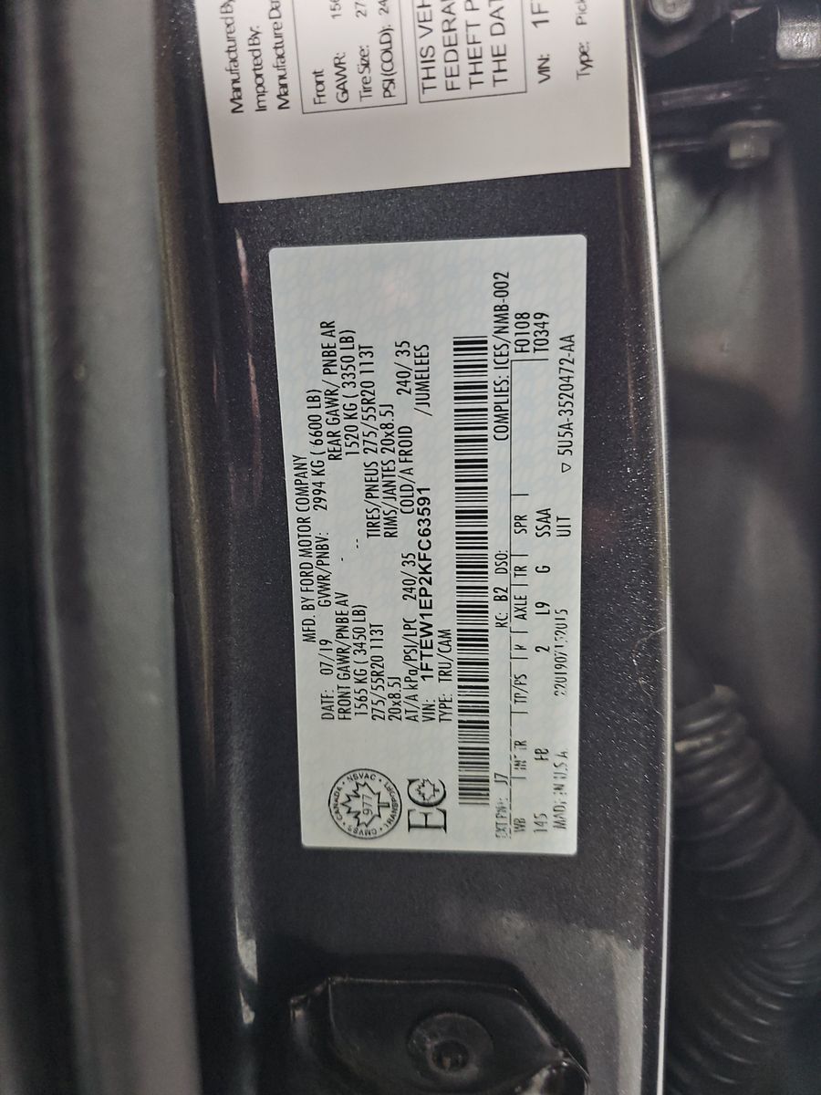 2019 Ford F-150 XLT AWD