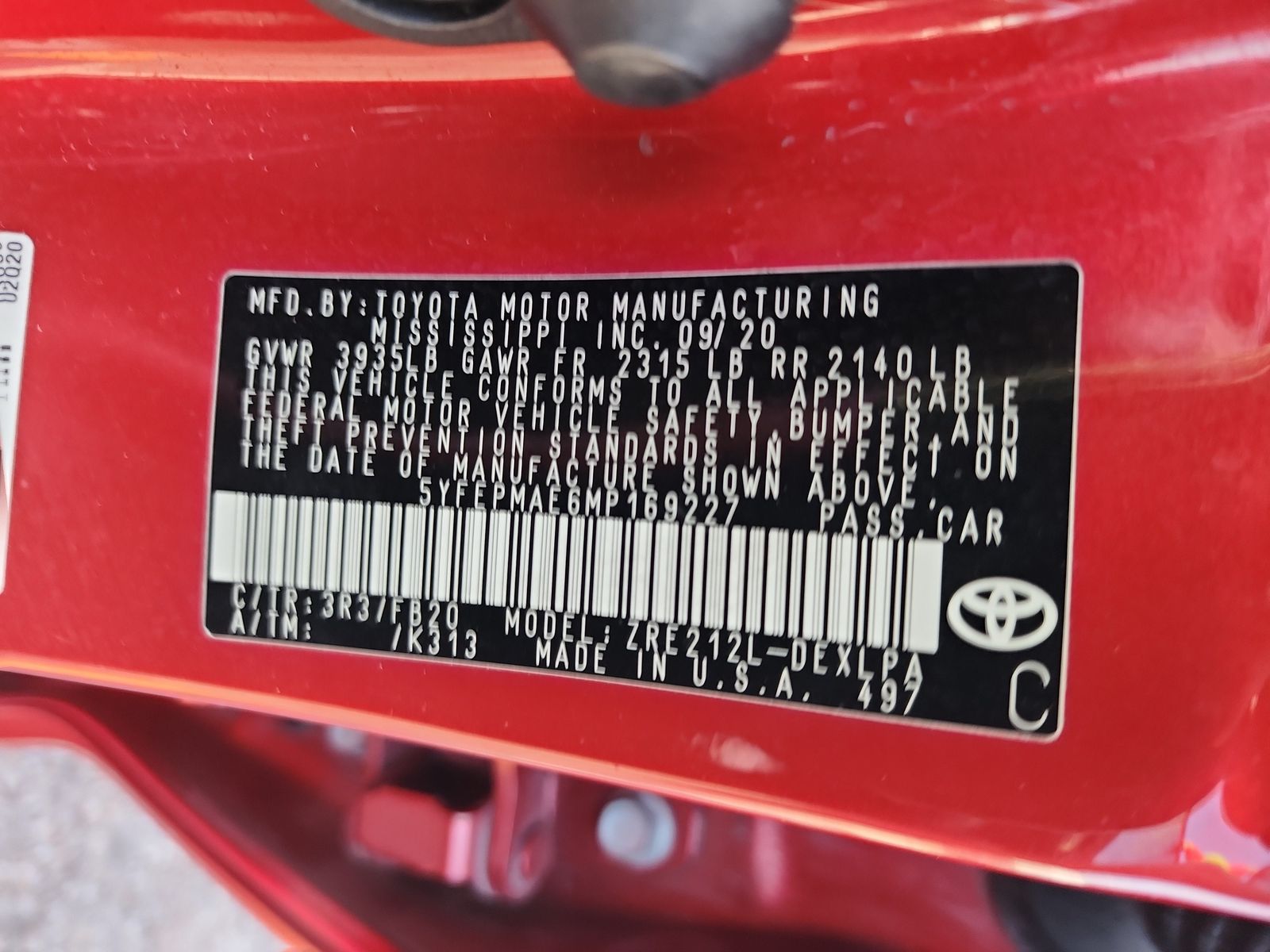 2021 Toyota Corolla LE FWD