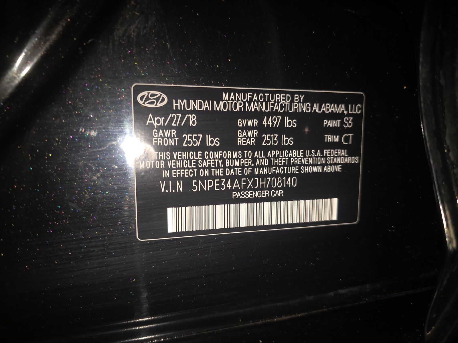2018 Hyundai Sonata Sport FWD