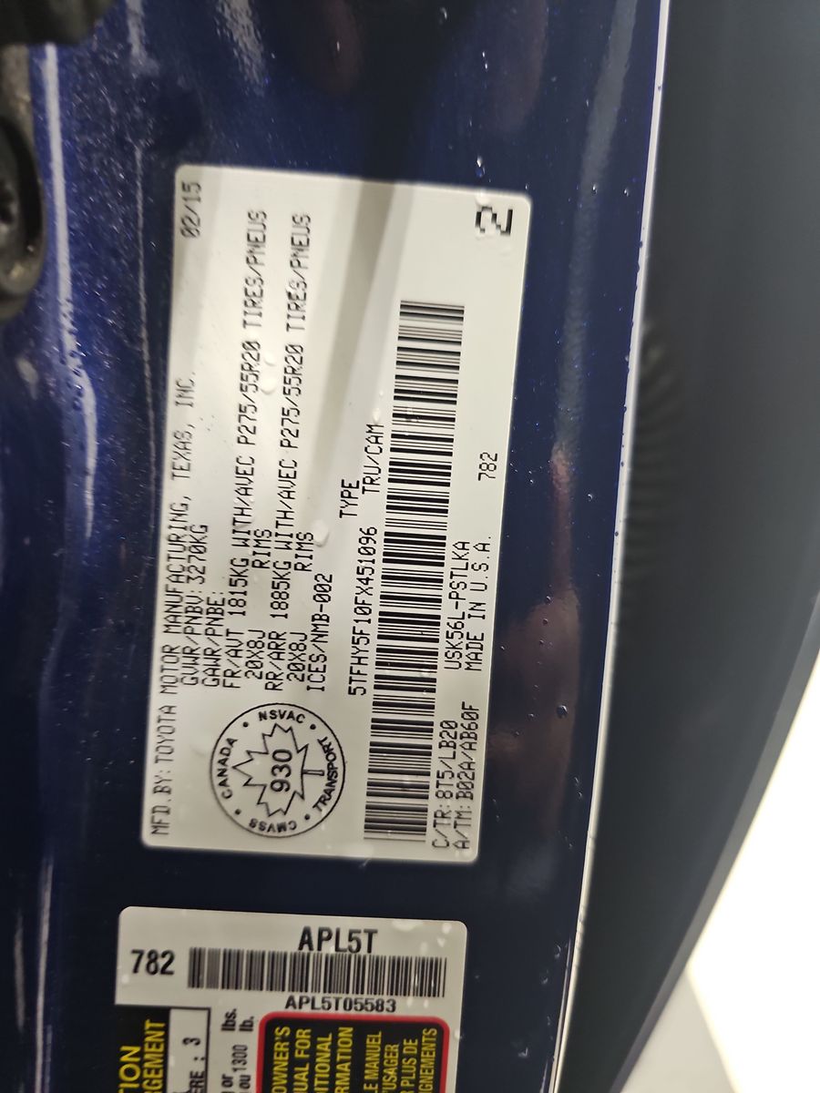 2015 Toyota Tundra Limited AWD