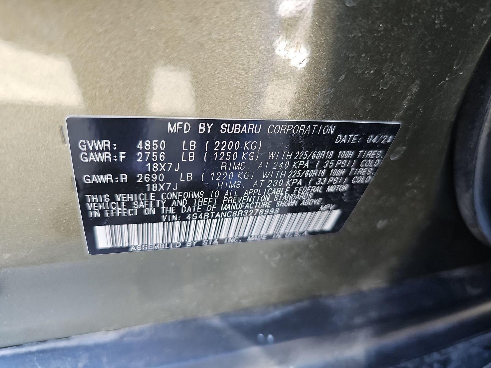 2024 Subaru Outback Limited AWD