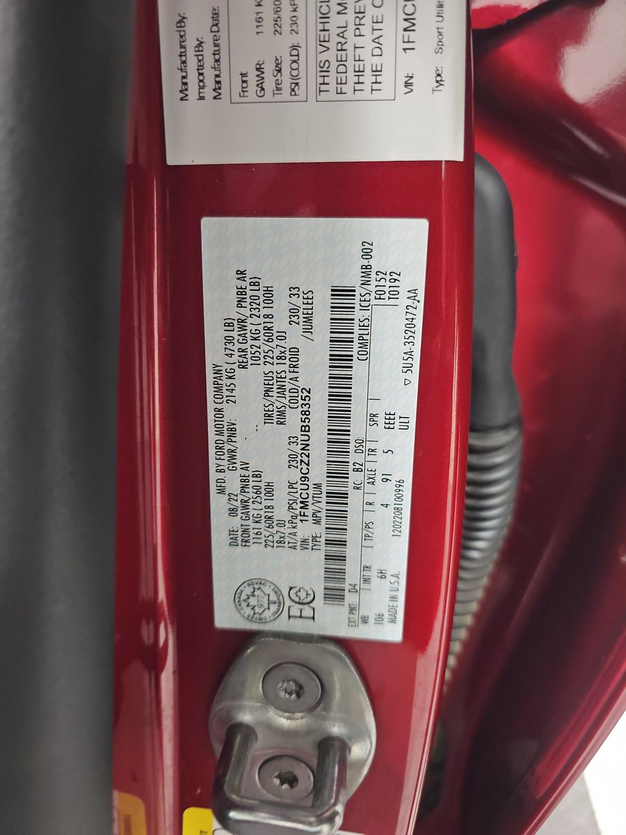 2022 Ford Escape SEL Hybrid AWD