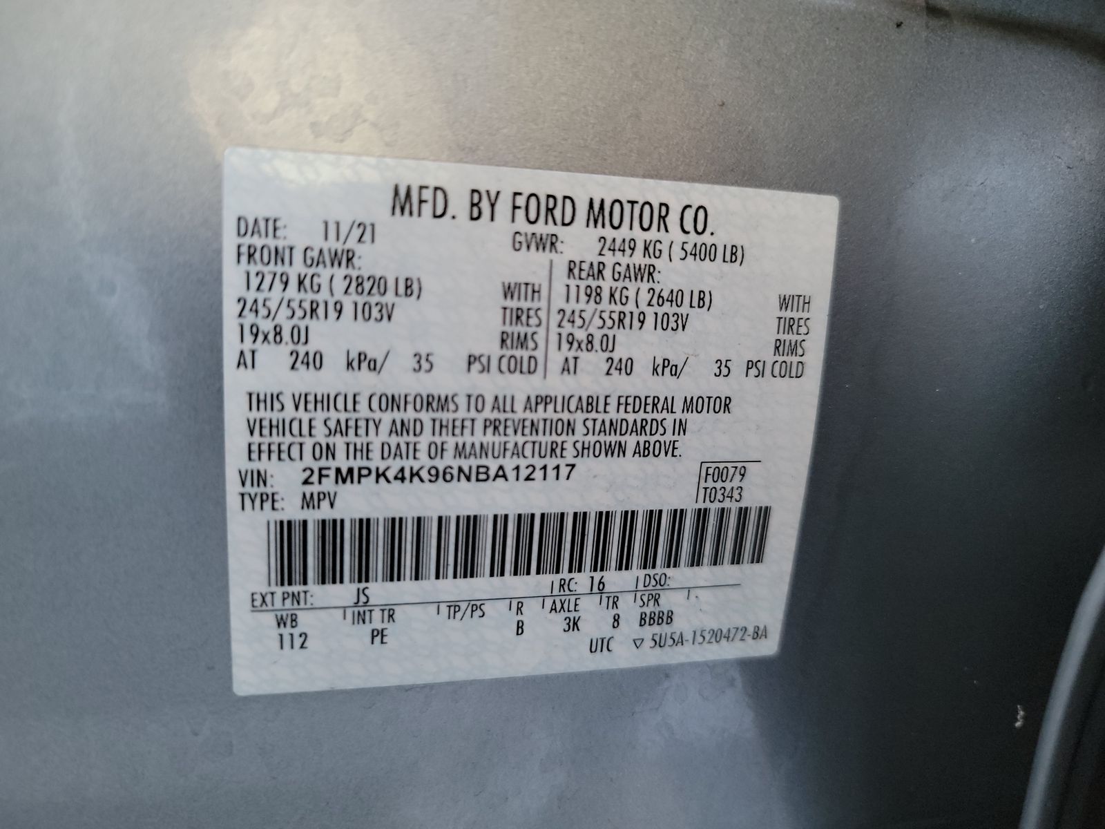 2022 Ford Edge Titanium AWD