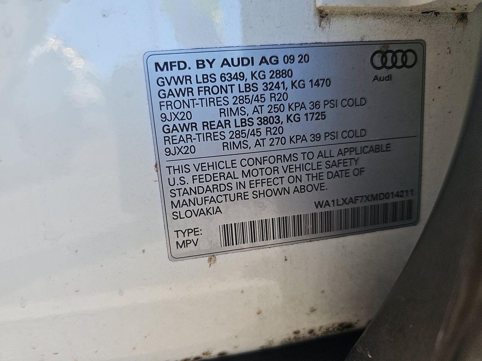 2021 Audi Q7 3.0T Premium Plus AWD