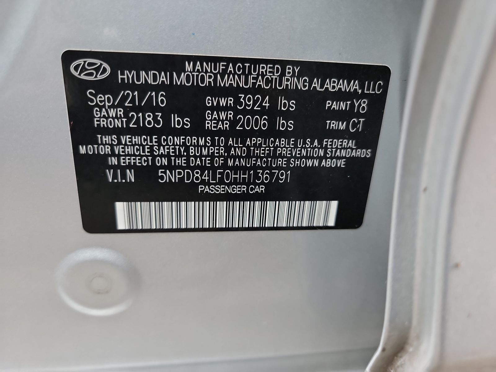 2017 Hyundai Elantra Value Edition FWD