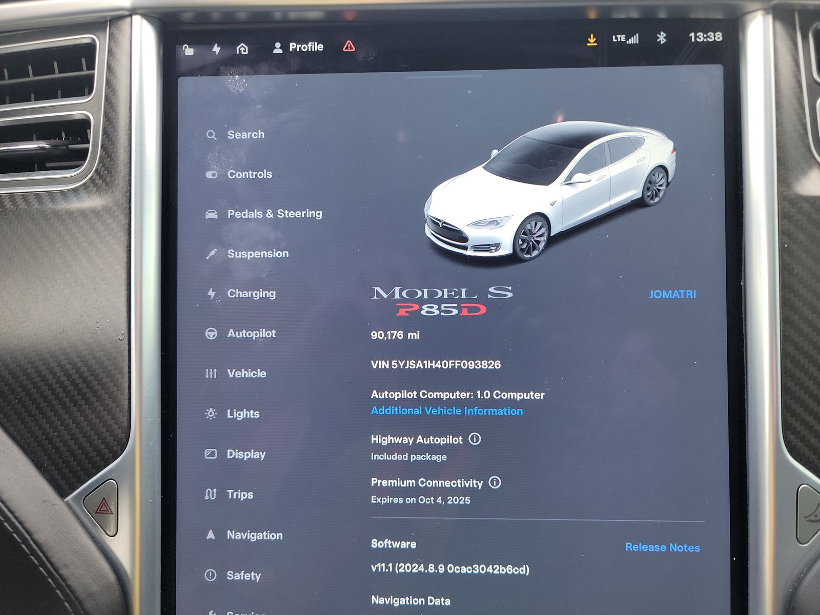 2015 Tesla Model S P85D AWD