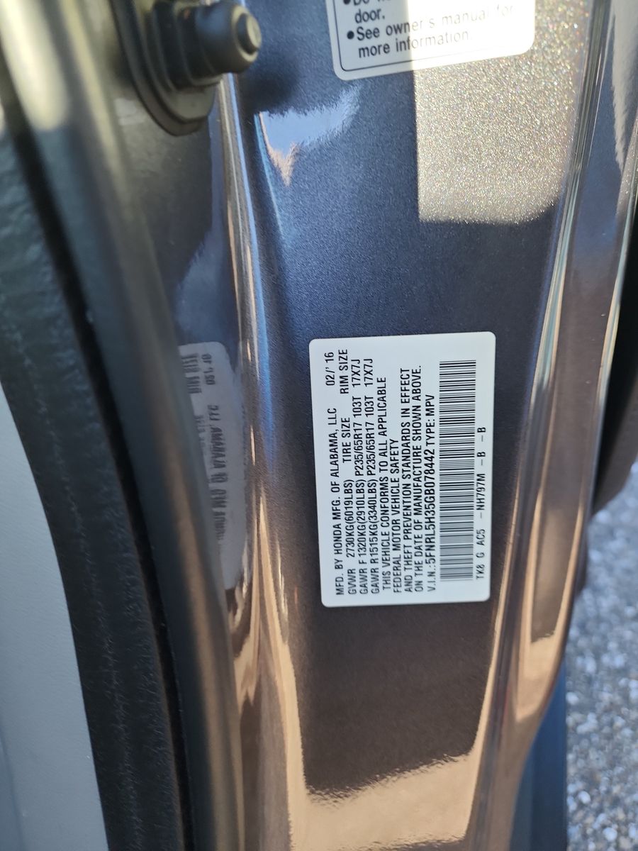 2016 Honda Odyssey SE FWD