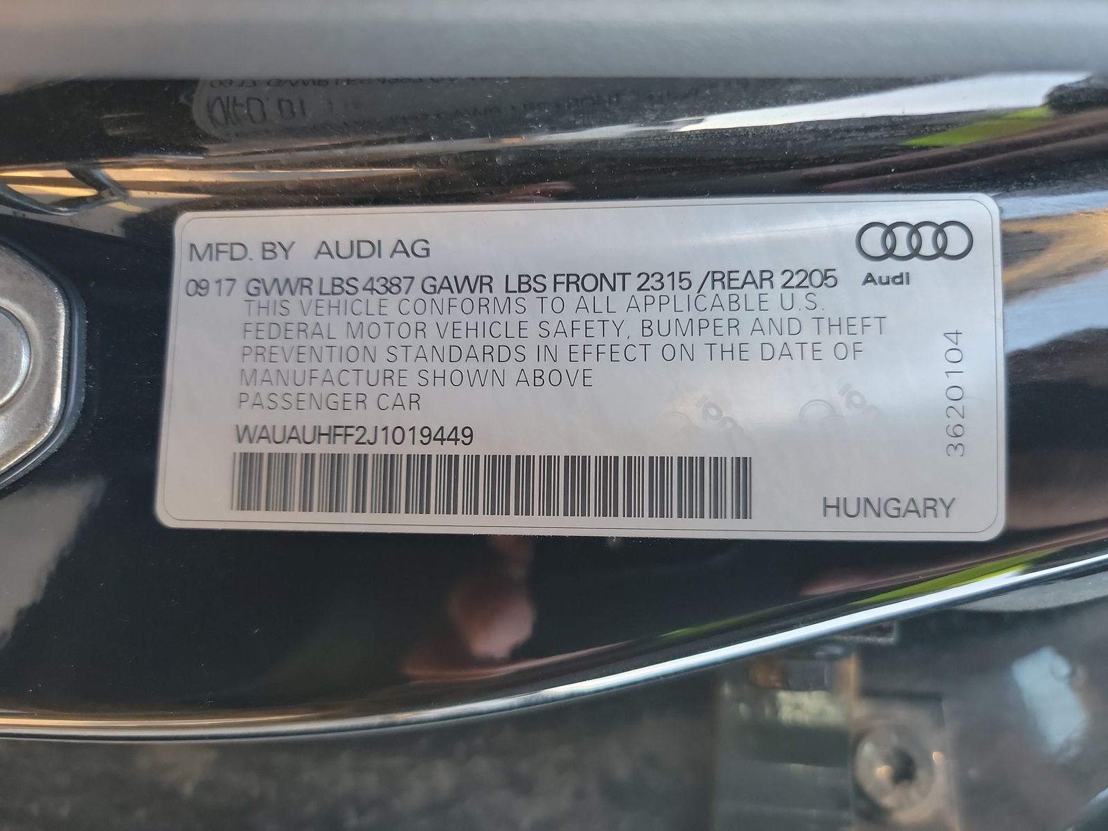 2018 Audi A3 2.0T Premium FWD