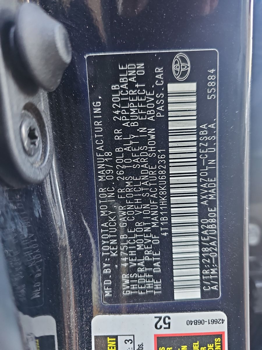 2019 Toyota Camry SE FWD