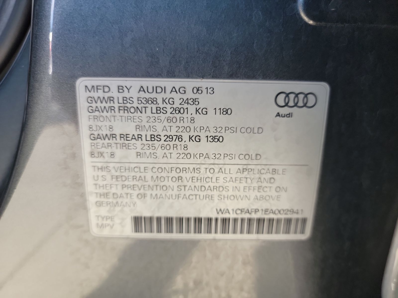 2014 Audi Q5 2.0T Premium AWD