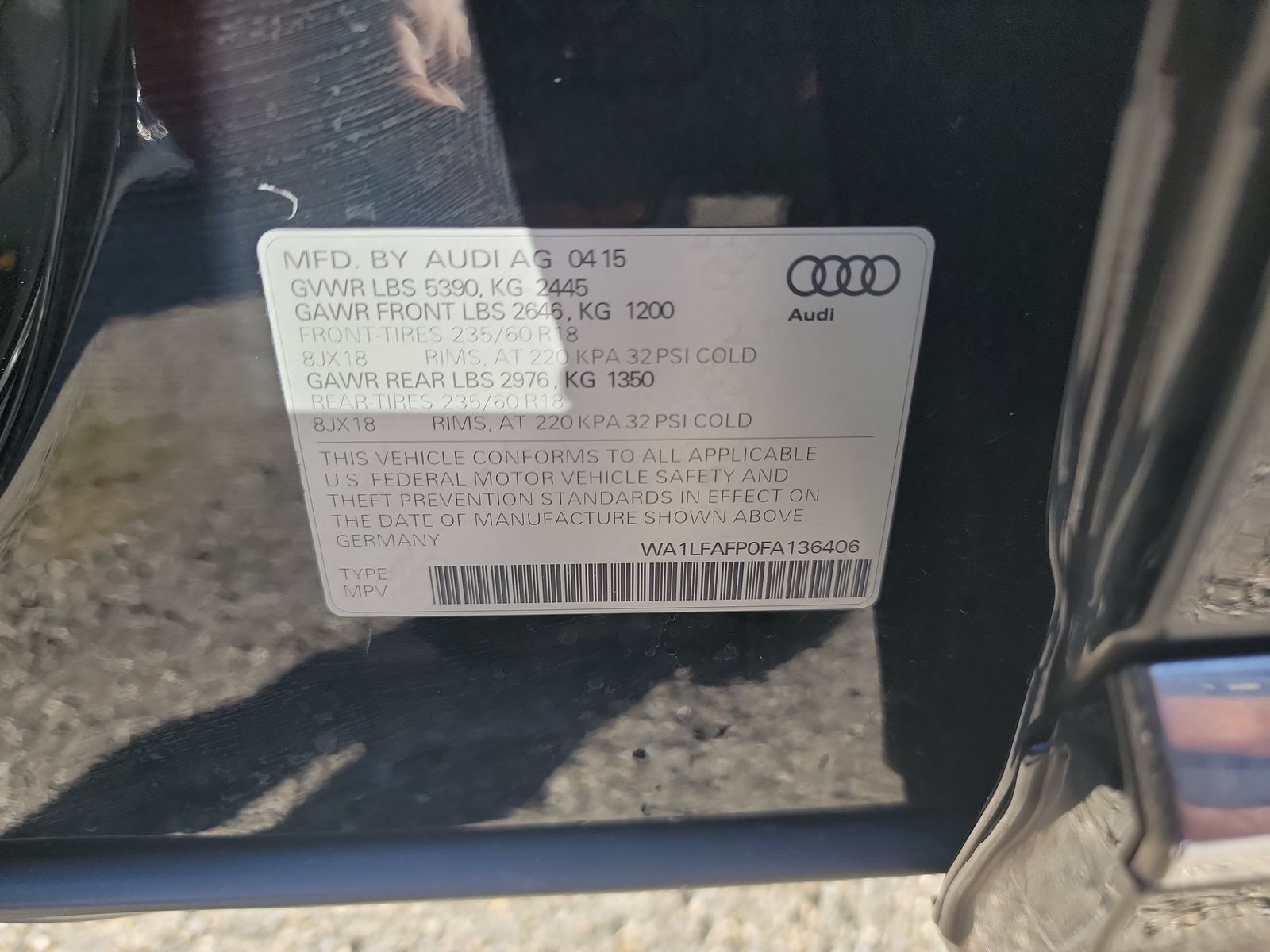 2015 Audi Q5 2.0T Premium Plus AWD