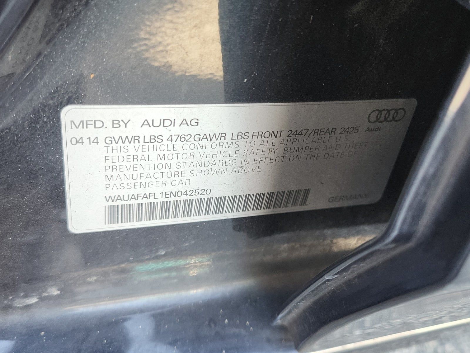 2014 Audi A4 2.0T Premium FWD