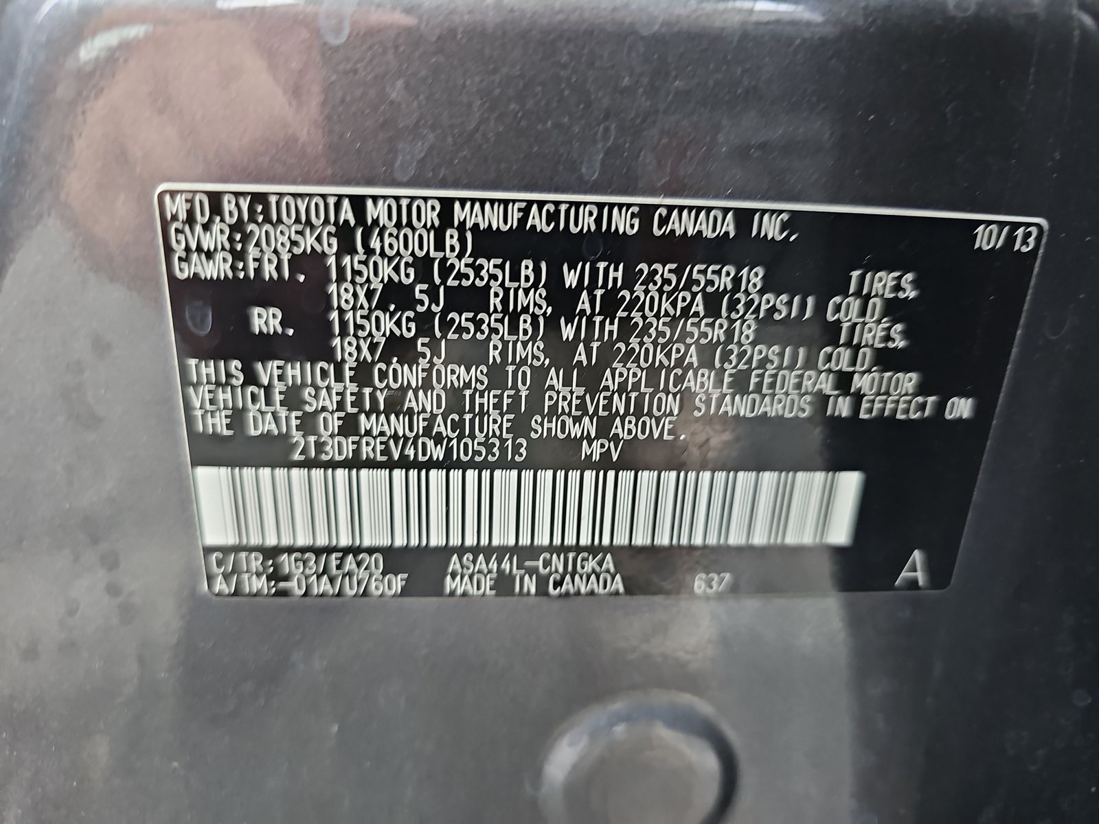 2013 Toyota RAV4 Limited AWD