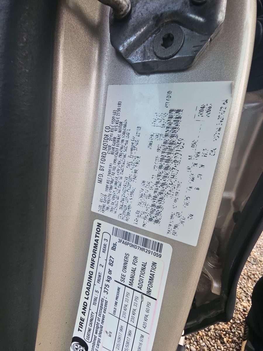 2017 Ford Fusion SE FWD