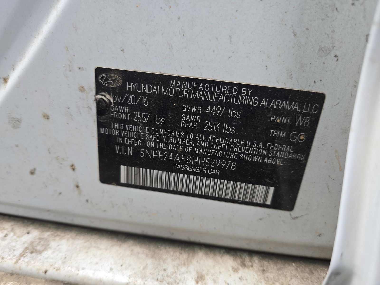 2017 Hyundai Sonata Base FWD