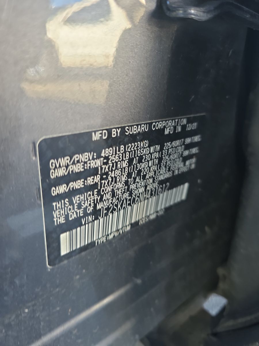 2022 Subaru Forester Premium AWD