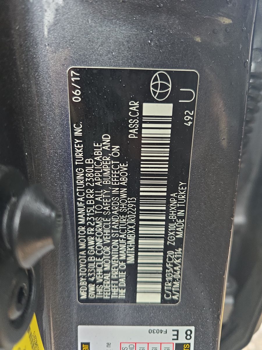 2018 Toyota C-HR XLE FWD