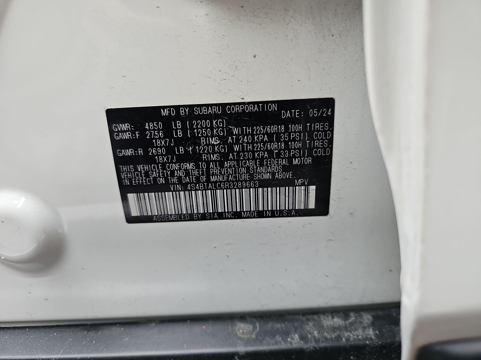 2024 Subaru Outback Onyx Edition AWD