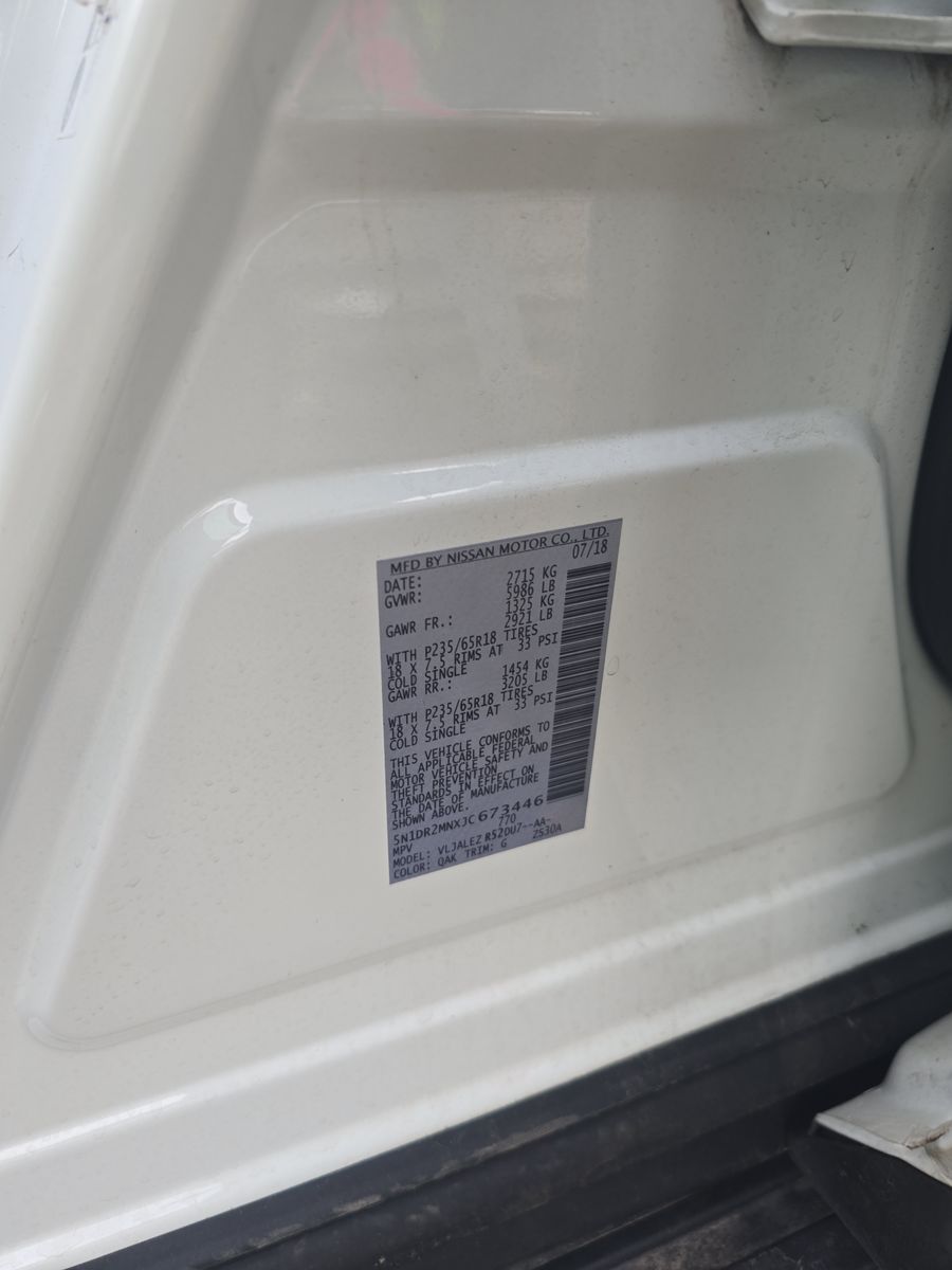 2018 Nissan Pathfinder SV FWD