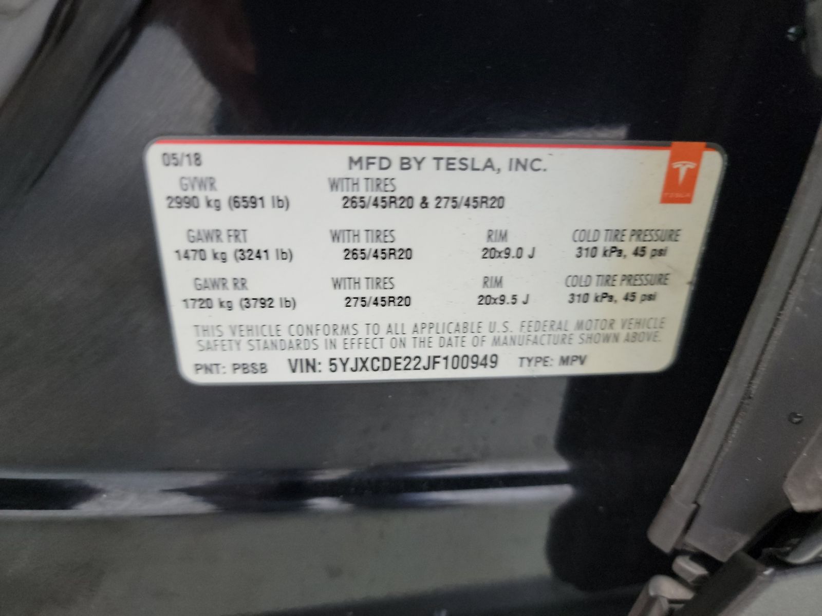 2018 Tesla Model X 75D AWD