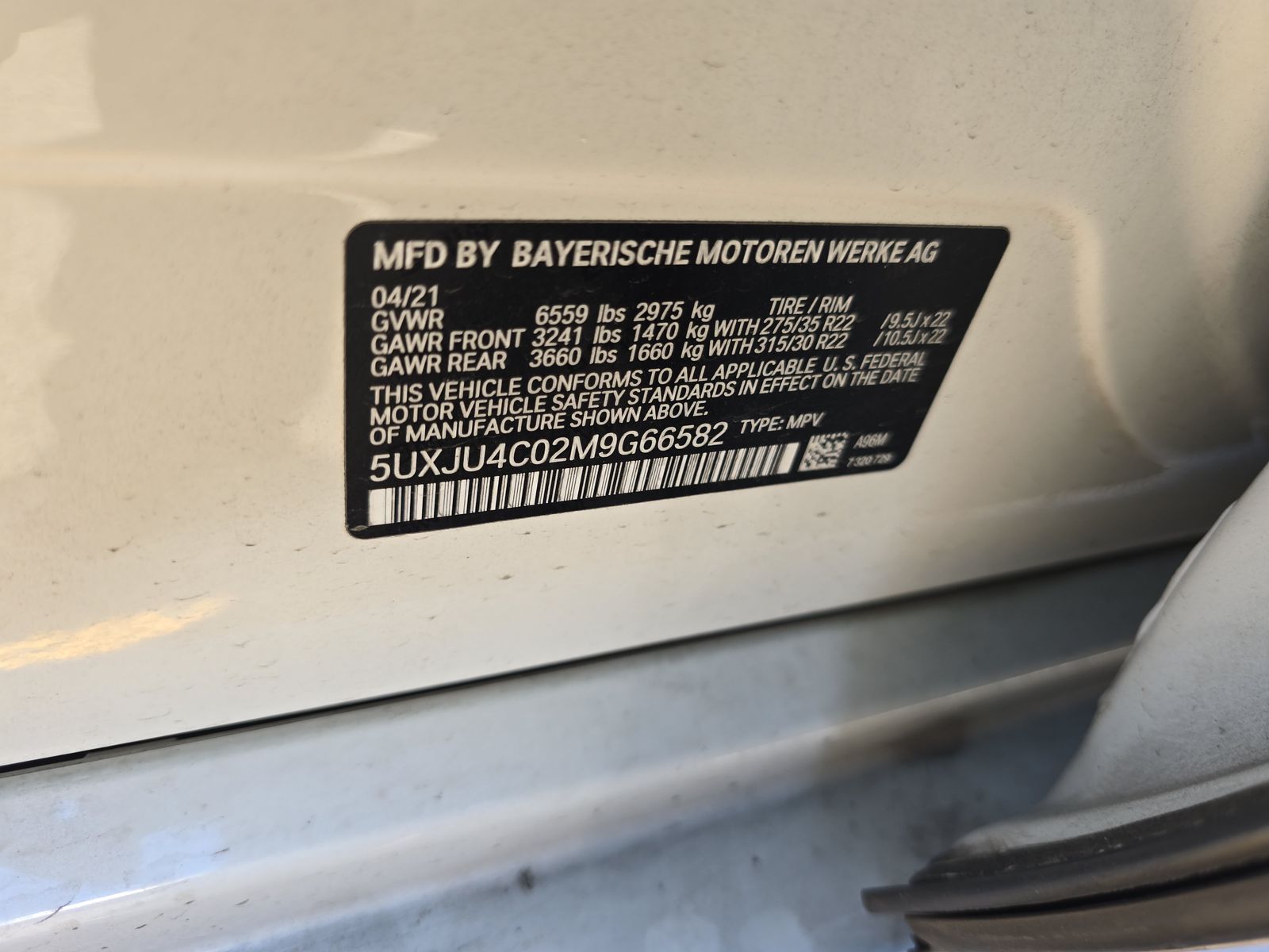 2021 BMW X5 M50i AWD