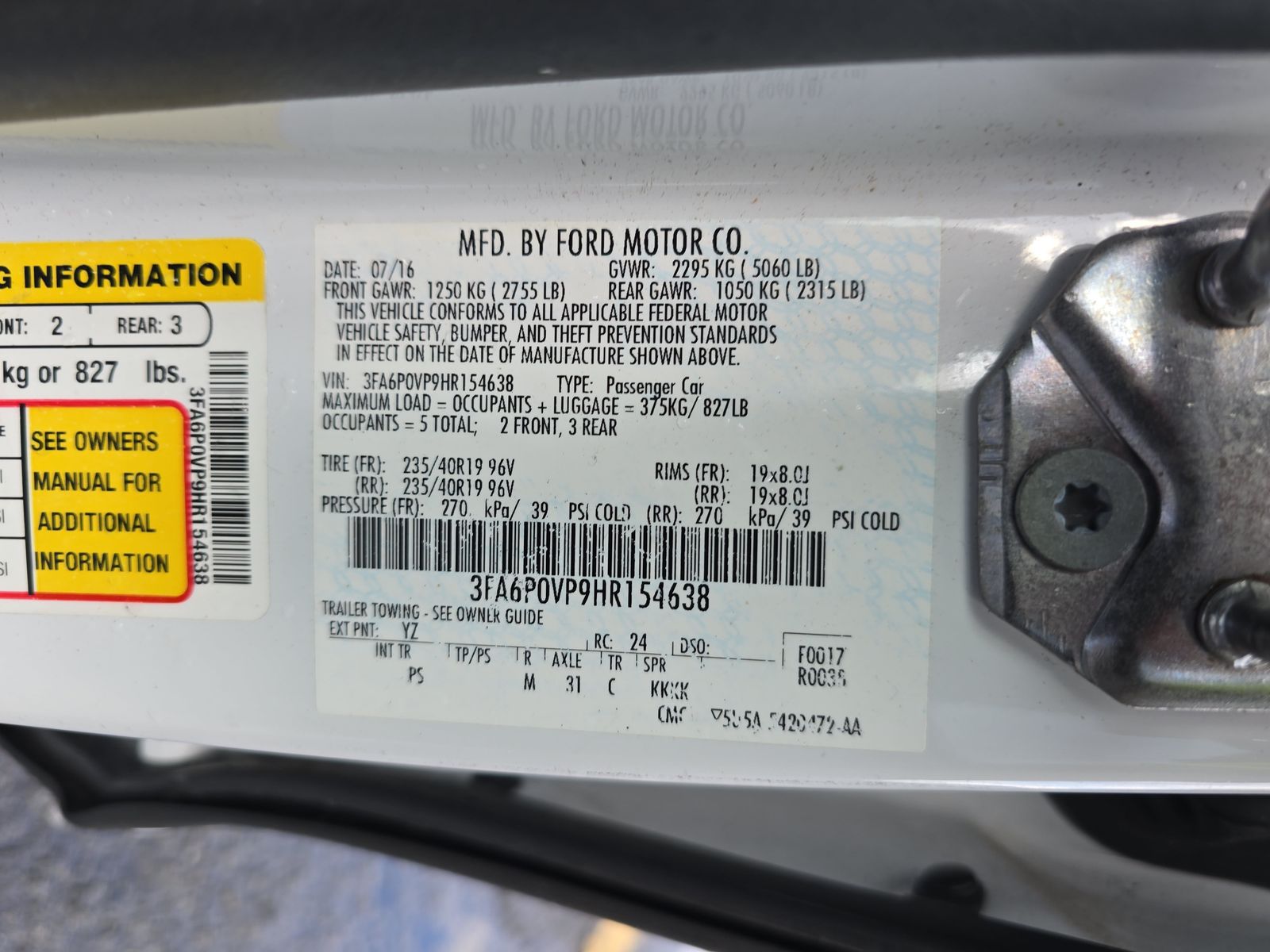 2017 Ford Fusion V6 Sport AWD