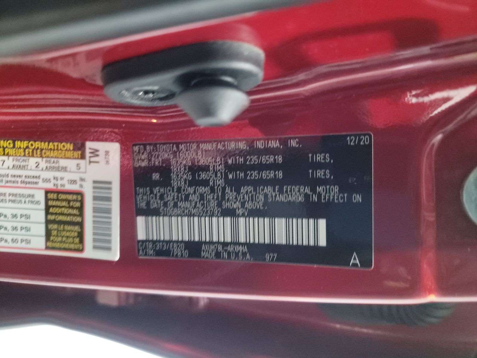 2021 Toyota Highlander Hybrid XLE AWD