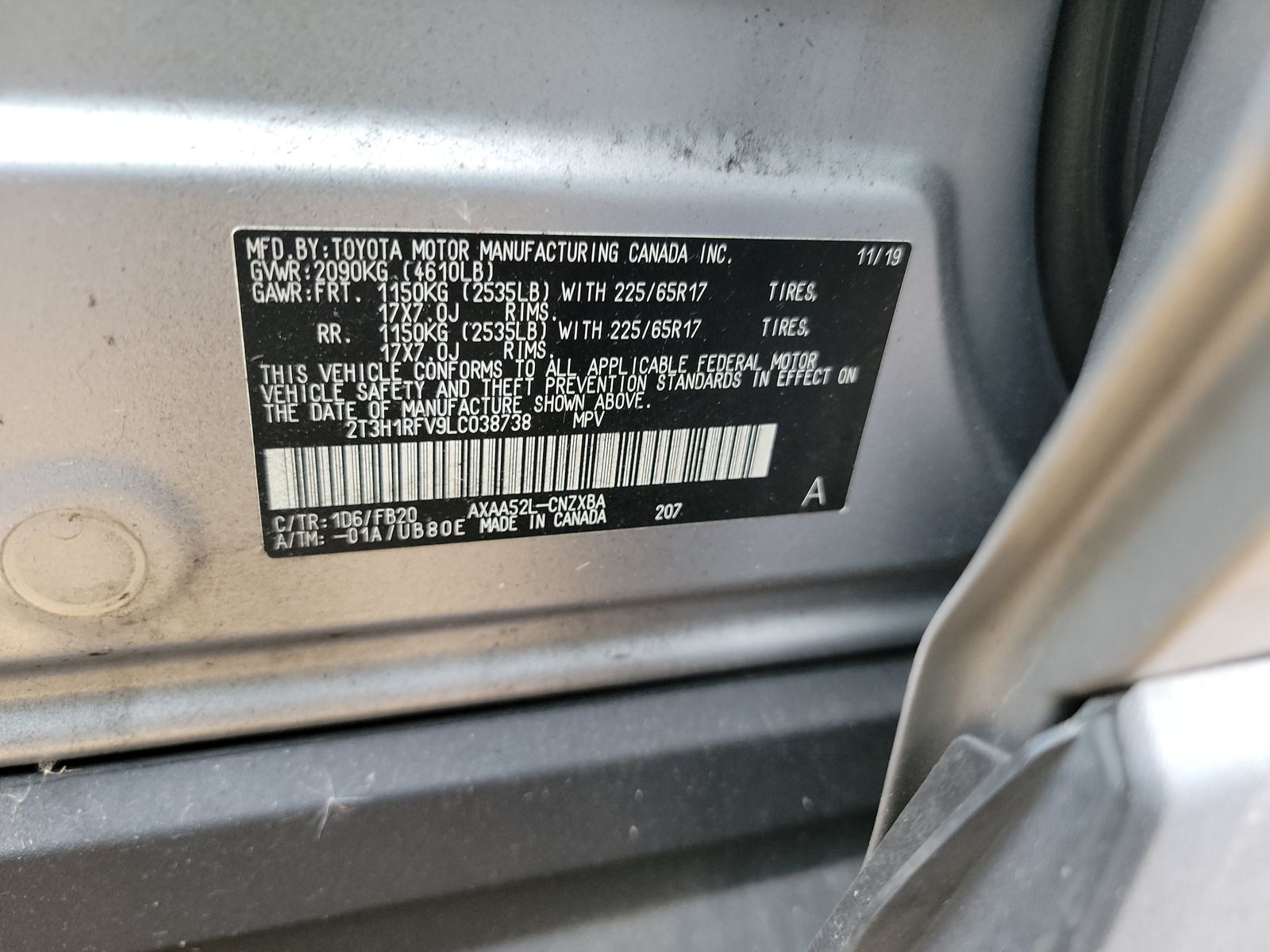 2020 Toyota RAV4 LE FWD