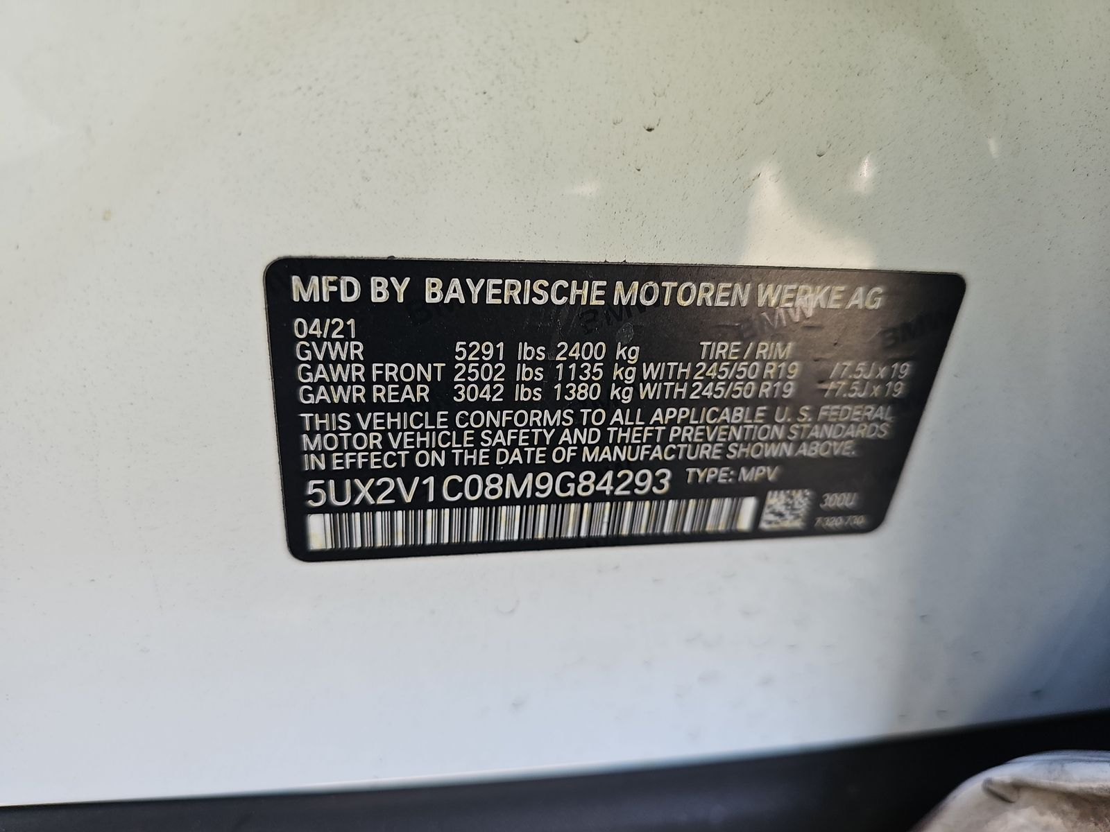 2021 BMW X4 xDrive30i AWD