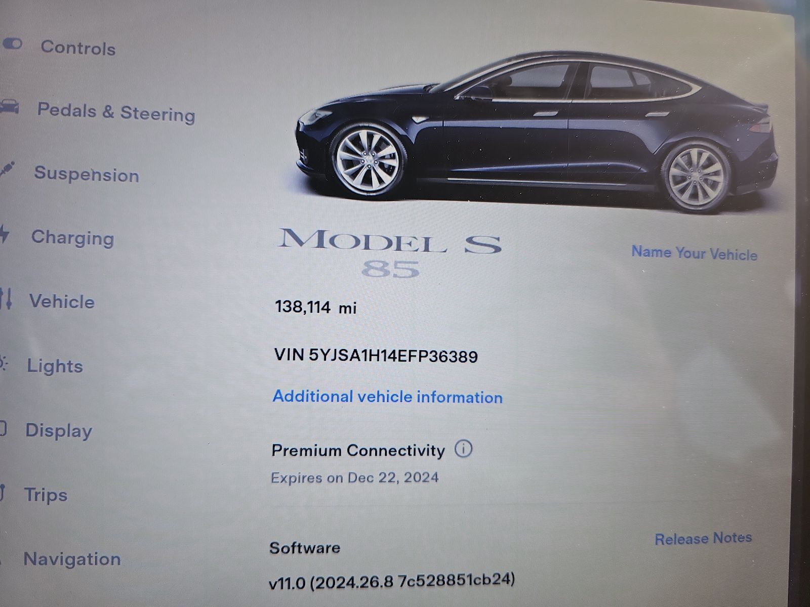 2014 Tesla Model S 85 RWD