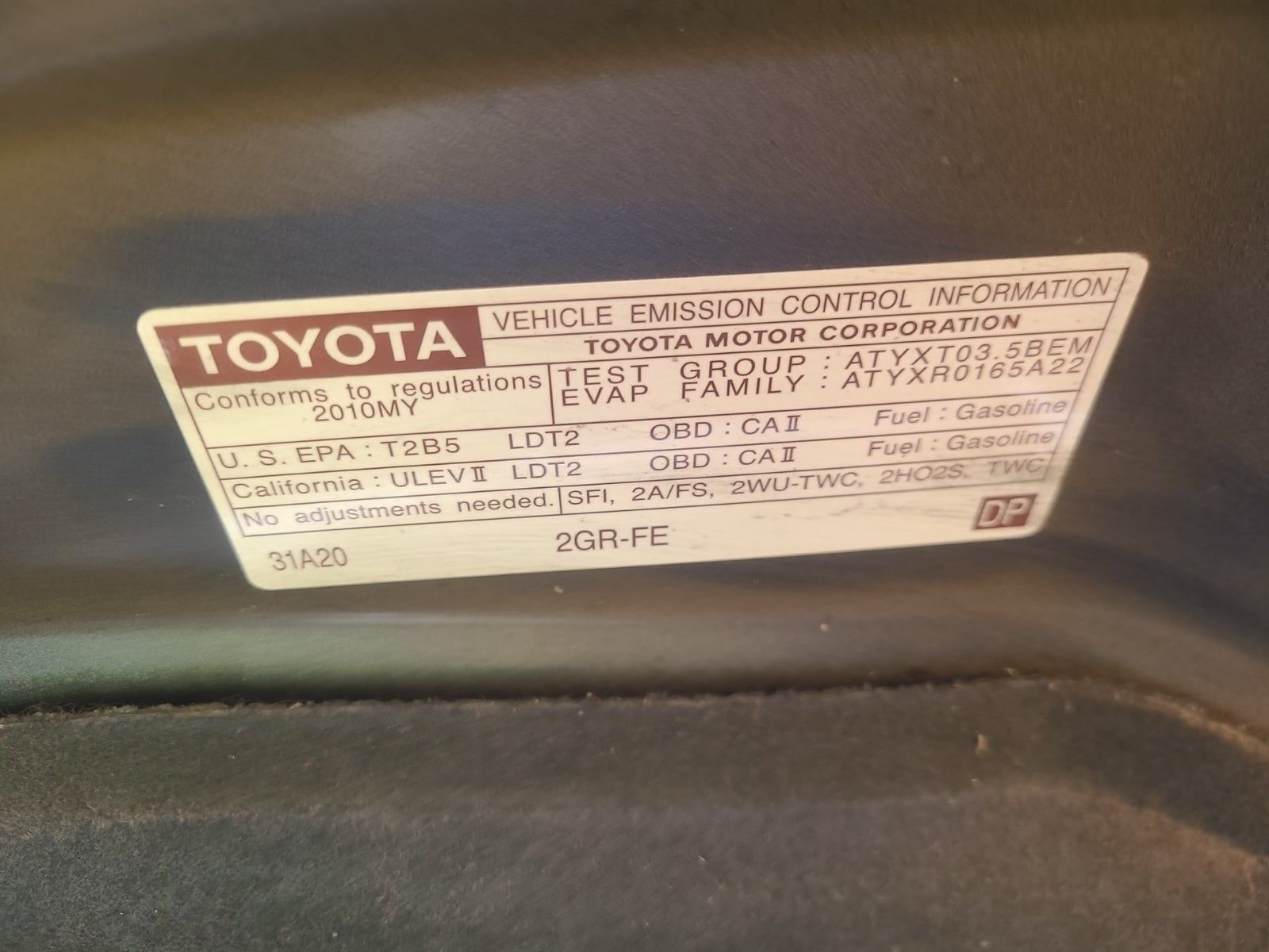 2010 Toyota Venza Base FWD