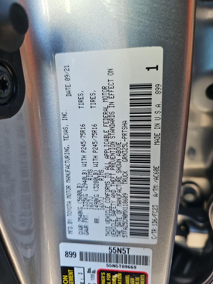 2021 Toyota Tacoma SR5 RWD
