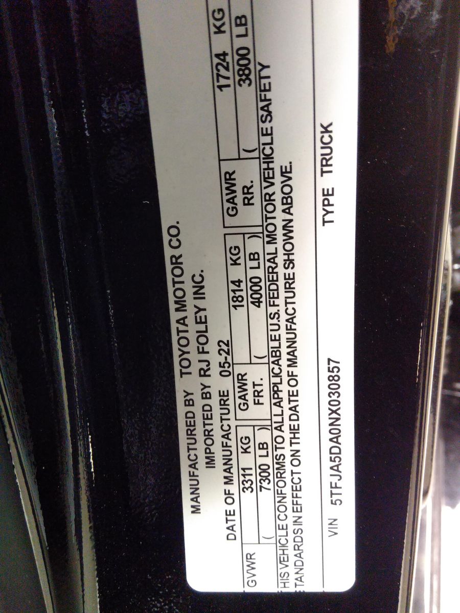 2022 Toyota Tundra Limited AWD