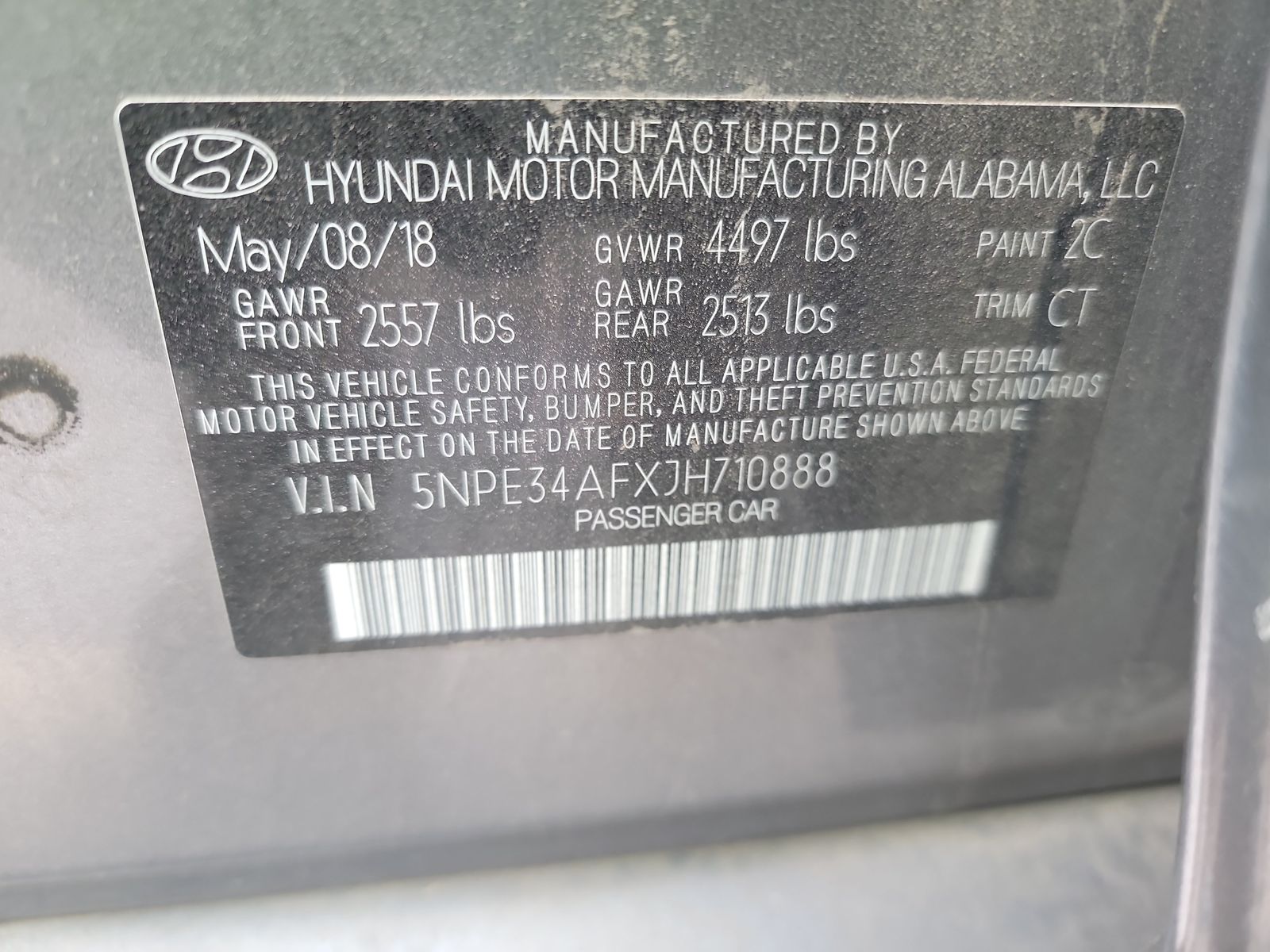 2018 Hyundai Sonata SEL FWD