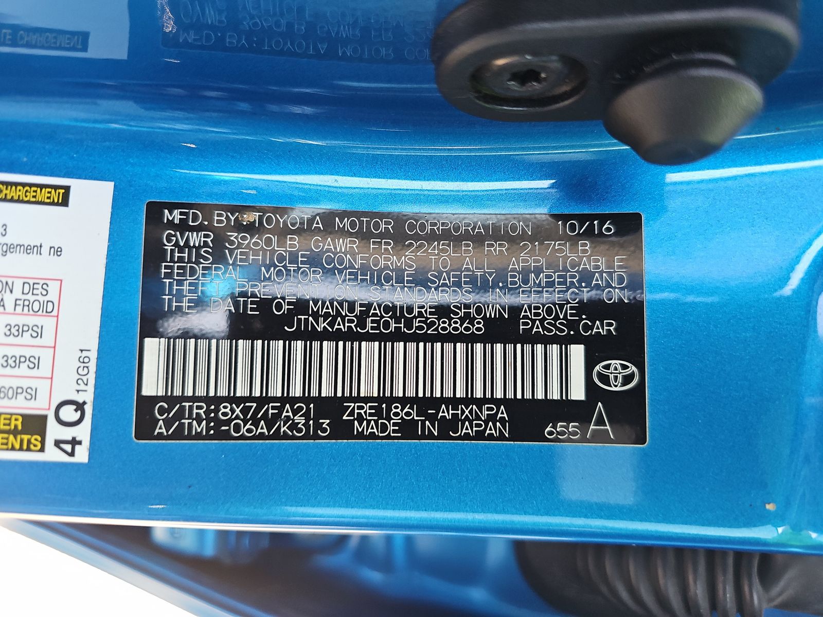 2017 Toyota Corolla iM Base FWD