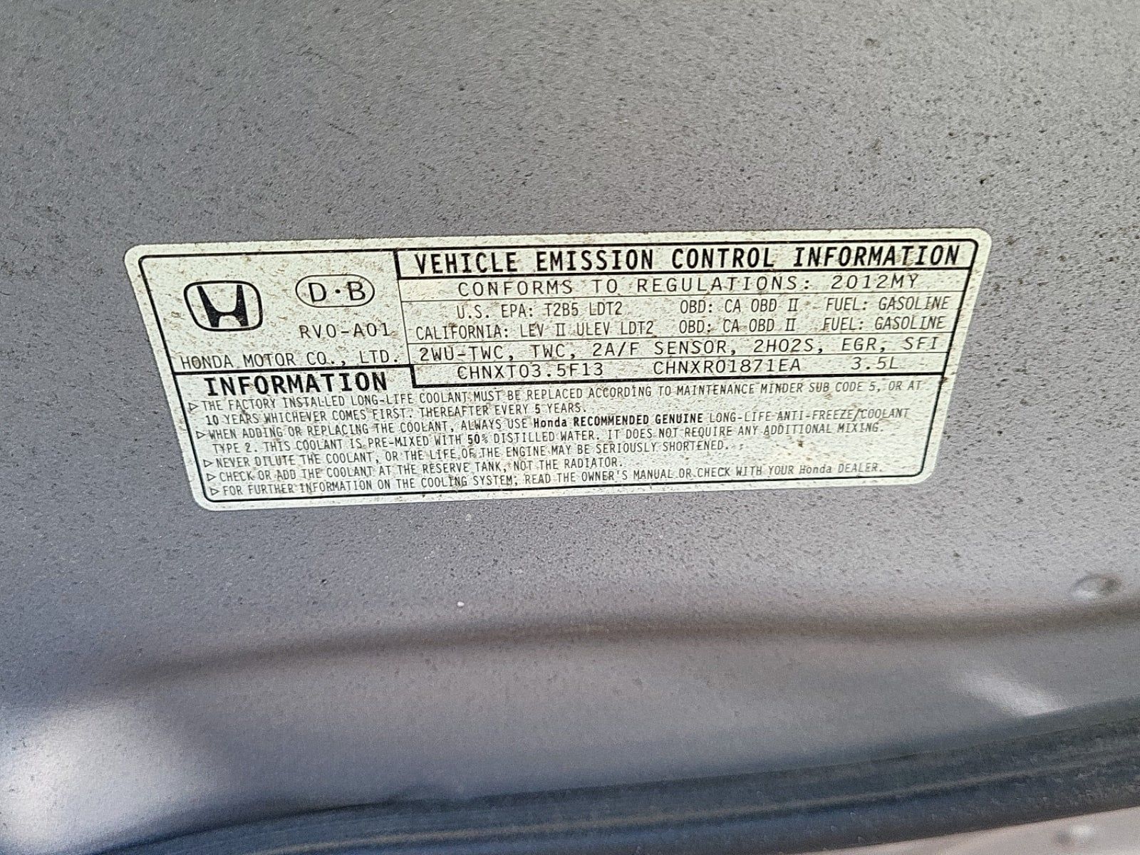 2012 Honda Odyssey EX-L FWD