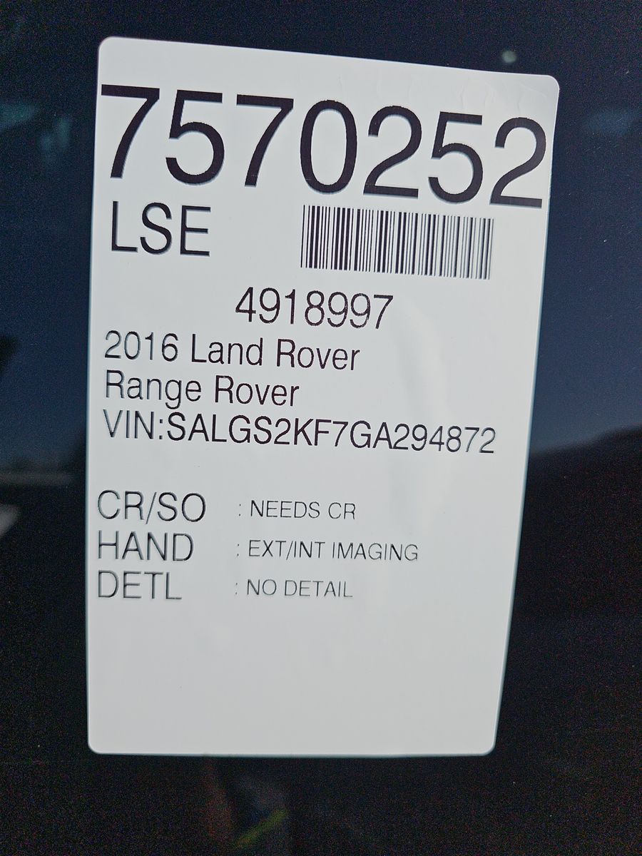 2016 Land Rover Range Rover HSE AWD