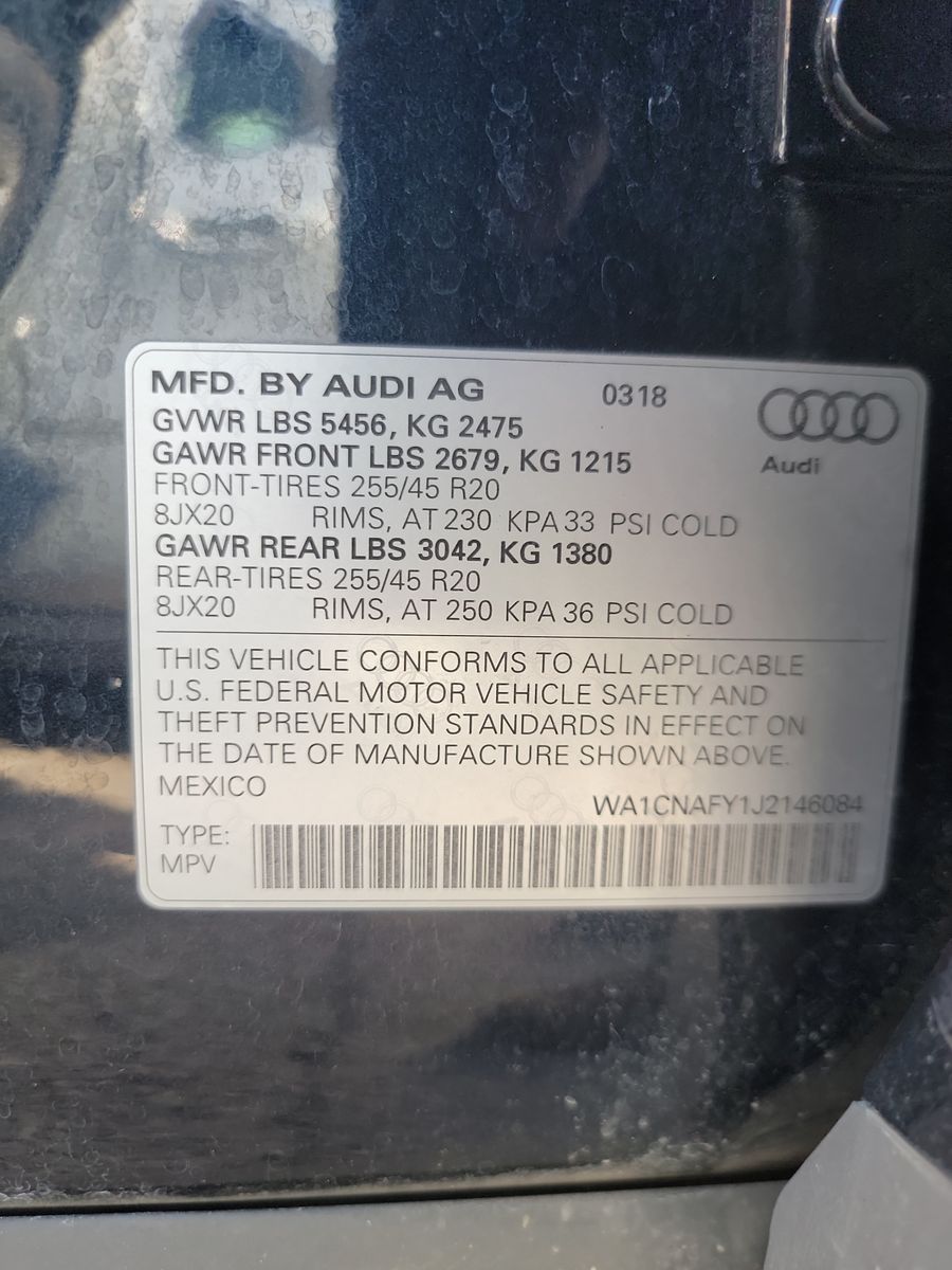 2018 Audi Q5 Prestige AWD