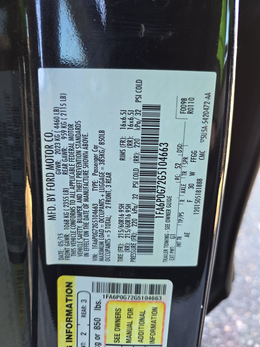 2016 Ford Fusion S FWD